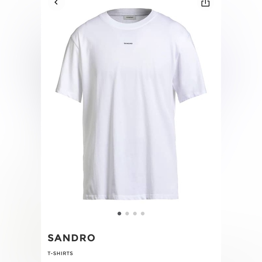 Sandro Classic White Short Sleeve Tee